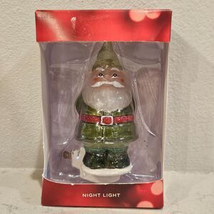St Nicholas Square Santa Clause Elf Gnome‎ Christmas Holiday Night Light 5"